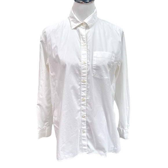 Gap Boyfriend Button Down Shirt White Size Medium - Picture 9 of 9